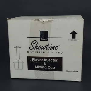 Ronco Showtime Rotisserie Flavor Injector And Mixing Cup And Accessories Tips - Picture 1 of 4