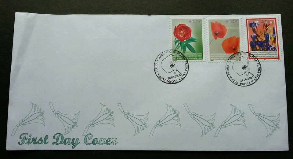 Planta de flores Kosovo Flora 2005 (sello FDC) *ver escaneo Foto 1 de 4