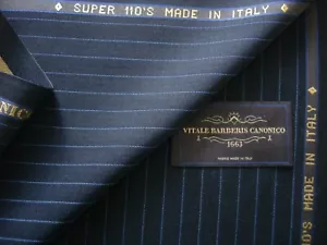 Tela de traje de lana Vitale Barberis Canonic SUPER110 = HECHA EN ITALIA = 3,4 m. - Imagen 1 de 12