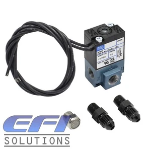 Genuine 3 Port MAC Valve "Boost Control Solenoid" with AN4 Fittings - Picture 1 of 1