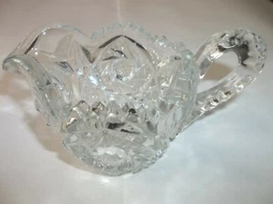 LEAD CRYSTAL CREAMER  PITCHER - Picture 1 of 3