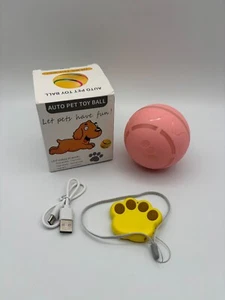 Auto Pet Toy Ball Intelligent Interactive Pink - Picture 1 of 7