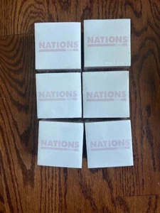 Lot of 6 Post-It-Notes "Nations Fund" Note Cube 2 3/4"x2 3/4"x1 1/2" - Picture 1 of 2