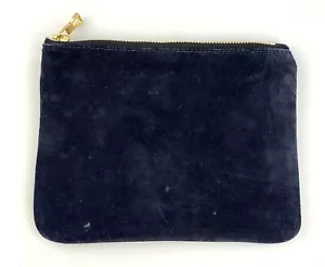 Balmain X H&M Bag Leather Pouch Designer Black Suede - Picture 1 of 6