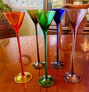 Gafas Cordiales Vintage Vástago Largo 10 Pulgadas La Grande 5 - Imagen 1 de 6