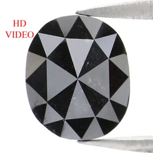 1.31 CT Natural Loose Oval Cut Diamond 7.10 MM Black Color Oval Diamond LQ7596 - Picture 1 of 8