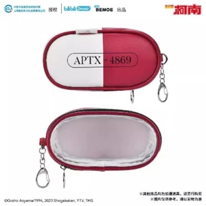Anime Detective Conan Official APTX-4869 Itabag Small PU Bags With Keyring New - Picture 1 of 14