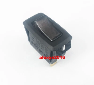 1 PCS SCI R13-205 Rocker Switch 3 Pins 2 Position With Lamp 10A 250VAC - Image 1 of 4