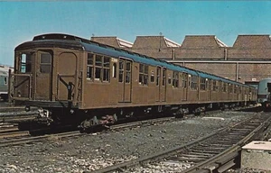 Brooklyn Manhatten Transit Subway AB Standard Cars gebaut 1914 NYC USA Postkarte - Bild 1 von 2