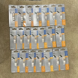 21 PACKS GE LED Light Bulb 4 Watt Replaces 50 W T4 GY8.6 Flat Pin Base #93129029 - Picture 1 of 8