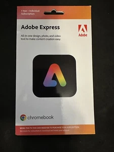 Adobe Express 1 Year Subscription - Physical Copy - Picture 1 of 3