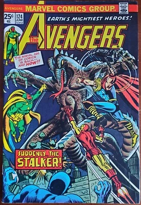 Avengers #124 VF+ 8.5 (Marvel 1974) ~ Origin of Mantis  ~ Star Stalker ✨ - Image 1 of 2