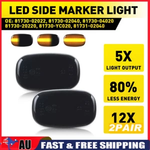 4PCS For Corolla 98-07 RAV4 94-03 LED Side Marker Light Dynamic 81730-20220 - Picture 1 of 19