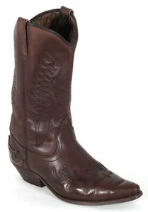 Westernstiefel Cowboystiefel Lederstiefel Texas Western Stiefel Leder Vintage 40 - Bild 1 von 4