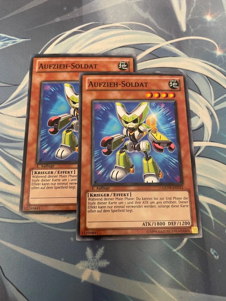 YUGIOH - WIND UP SOLDIER X2 - GENF - 1ST ED - NM - GERMAN - Image 1 of 1