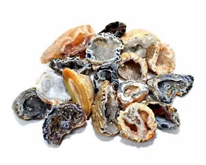 Funkelnder Achatquarz Oco natürliche Geode Edelstein Kristall Mineralcluster Brasilien - Bild 1 von 8