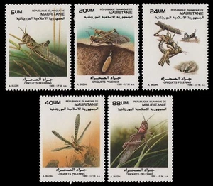 Mauritania 1988 - Mi-N.o 950-954 ** - Estampillada sin montar o nunca montada - langosta / saltamontes - Imagen 1 de 1