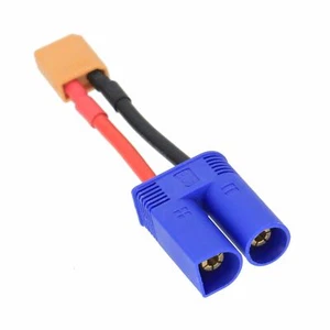 EC5 Male Plug to XT30 Male Plug cable 16AWG 5CM wire For RC Airsoft - Picture 1 of 2