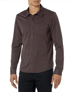 AG Adriano Goldschmied Shirt Men's XL Mason Classic Long Sleeve Dark Plum ~ NWT - Picture 1 of 6