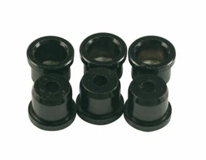 New 6 Kluson Black Metal 1/4" Ferrules For Telecaster Guitar - Picture 1 of 3