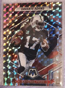 2023 DAVANTE ADAMS Panini Mosaic SILVER PRIZM NATIONAL / PRIDE #266  Parallel  - Picture 1 of 3