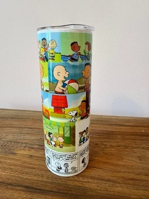 Copo de aço inoxidável FRANKLIN Snoopy Charlie Brown amendoim 20 onças frio quente - Imagem 1 de 4