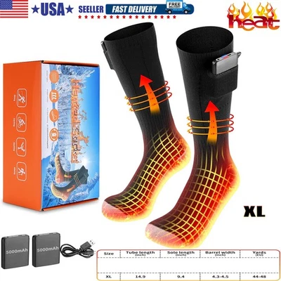 2025 Newest Upgraded 360° Heating Socks: Rechargeable 7500mAh Unisex Heated Gift - Image 1 of 4