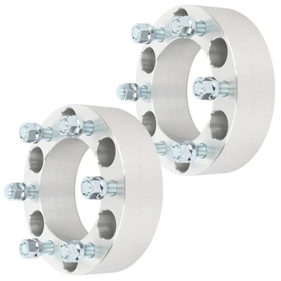 2x 14x1.5 2" Wheel Spacers For Chevrolet Silverado 1500 GMC K1500 K2500 6x5.5 - Imagem 1 de 4