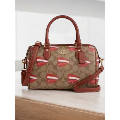 Borsa a tracolla Coach X CQ033 Tom Wesselmann firmata Rowan nuova con etichetta