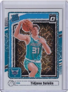 24/25 OPTIC TIDJANE SALAUN WHITE OPTIC PREVIEW RATED ROOKIE CHARLOTTE HORNETS - Picture 1 of 1