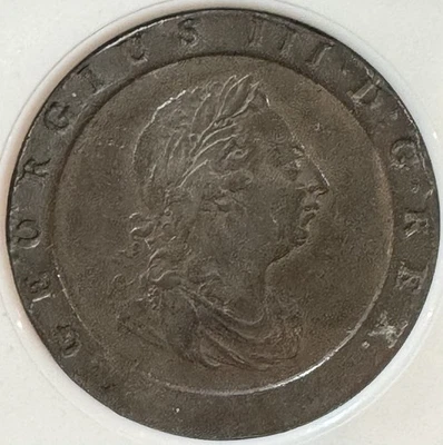 1797 Great Britain 2 Pence Cartwheel King George III NGC AU Details - Image 1 of 4