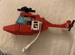 Vintage Lego incomplete Set 6657 Fire Patrol Copter 1985 Firefighter Helicopter - Picture 1 of 10