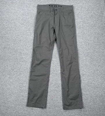Pantalones Prana Para Hombre Talla 30x32 Gris Calce Ajustado Doble Pico Ripstop Aire Libre Senderismo Foto 1 de 4