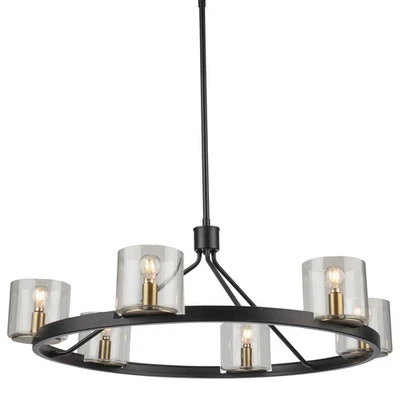 Люстра Artcraft Lighting AC11826 Salinas 6 ламп 29 дюймов Вт - черная - Изображение 1 из 4