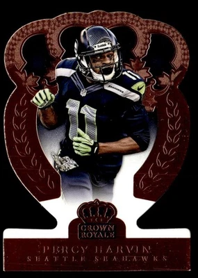 2014 Panini Crown Royale Die Cut Percy Harvin Seattle Seahawks #54 - Image 1 of 2