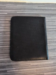 Ace Schreibetui schwarz Leder Vintage Made in England - Bild 1 von 5