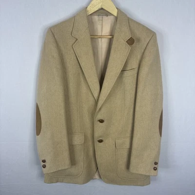 Blazer Chester Scott Armstrong’s Hombres 38 Lana Camel Parches en el Codo De Colección Foto 1 de 4