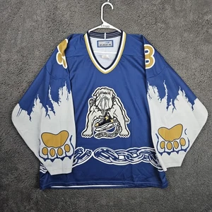 Camiseta Bauer Para Hombres L Azul De Colección Los Ángeles Long Beach Ice Dogs Auténtica Rara - Imagen 1 de 10