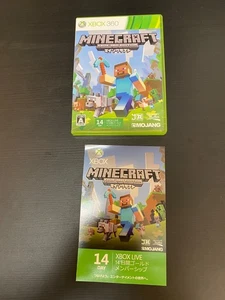 Minecraft Xbox 360 Edition w/14 days Membership card Import Japan Xbox 360 - Picture 1 of 5