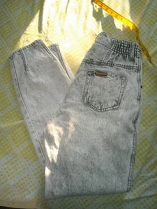 Pantaloni jeans mamma vintage anni 80 PS Gitano donna 10L lavaggio acido vita elastica - Foto 1 di 17