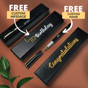 Bolígrafo Premium Personalizado Conjunto Único Nombre Personalizado Deseos Mensaje Juegos de Regalo GRATIS - Imagen 1 de 5