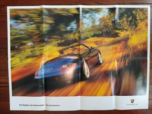 NICE ORIGINAL 1999 PORSCHE 911 BOXSTER PASSION 8 FOLD SALES BROCHURE POSTER - Picture 1 of 8