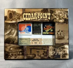 Ceder Point Sandusky Ohio Amusement Park Picture Frame Tickets & Matchbooks - Picture 1 of 3