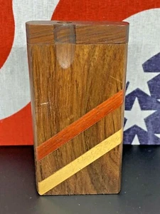 USA 4" DUGOUT BOX SET ONE HITTER POCKET PIPE TOBACCO FLOWER SMOKING STASH BOWL 1 - Picture 1 of 12
