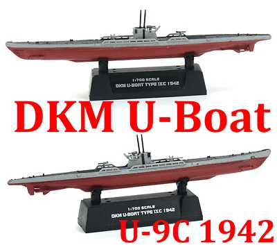 Easy Model 1/700 German WWII U-9C U-Boot TYPE 1942 Plastic Submarine Model#37320 - Image 1 of 4