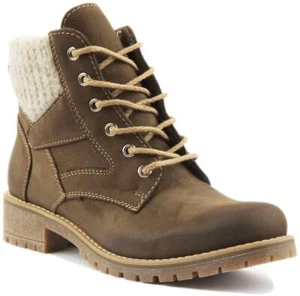 Botas de senderismo Justin Reece England Sophia de cuero para mujer en oliva talla UK 3-8 - Imagen 1 de 12
