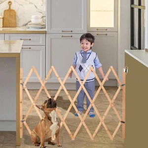 Dog Puppy Folding Fence Barrier Expansion Gate for Garden Stairways Hallways - Picture 1 of 11