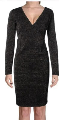NUEVO CON ETIQUETAS MARC NEW YORK Pequeño Negro Nuevo $118 LBD Vaina Fiesta Cóctel Vestido Talla L Foto 1 de 4