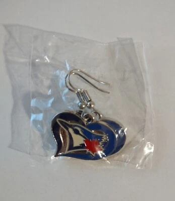 Toronto Blue Jays MLB Heart Dangle Earrings - Image 1 of 2