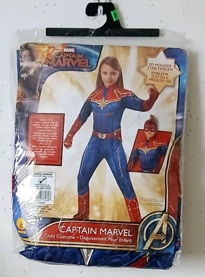 World Book Day Rubies Captain Marvel Girls Size Large 12-14  Costume Fancy Dress - Image 1 of 4
